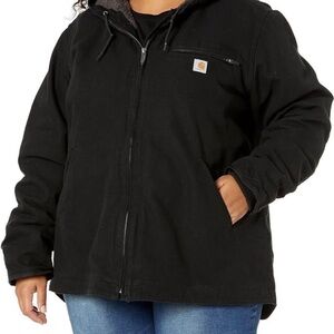 Carhartt Black Utility Jacket with Hood